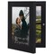 Americanflat Quick-Change Photo Storage Display Frame - Store up to 35 Pictures at Once with Elastic Strap Storage - Shatter Resistant Glass - Hanging Hardware - Includes Easel - Black